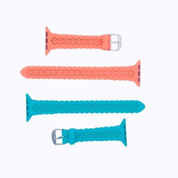 Style Up Your Apple Watch **Lace Slim Silicone Watch Band** - 2 Pack, 42/44/45mm - Picture 5 of 5